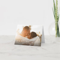 Elegante Endlose Liebe Hochzeit Dankeschön Karte