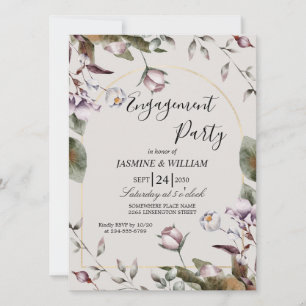 Elegante Engagement Party Einladung, individuell a Einladung