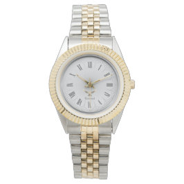 Elegante Engel-Christus-Taube Zweiton Custom Armbanduhr