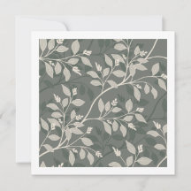 Elegante erdige botanische wandernde Blätter