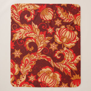 Elegante ethnische Blume Nahtloses Muster Sherpadecke