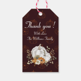 Élégante étiquette cadeau de Merci personnalisé