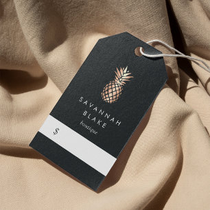 Élégante étiquette Prix de l'ananas en cuivre