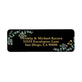 Elegante Eukalyptus-Blätter Imitate Gold