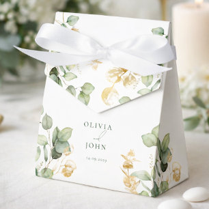 Elegante Eukalyptus-Hochzeit Geschenkschachtel