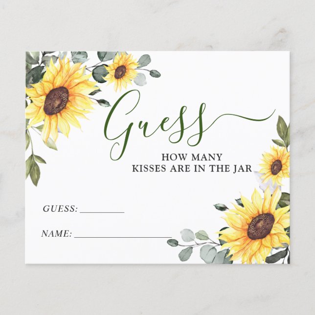 Elegante Eukalyptus rät wie viele Game Card (Vorderseite)