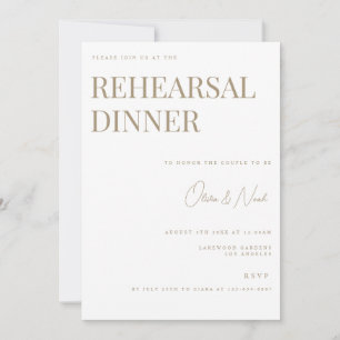 Elegante Eukalyptus White Probe Dinner Card Einladung