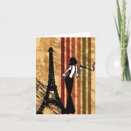 Elegante europäische Art Notecard Karte