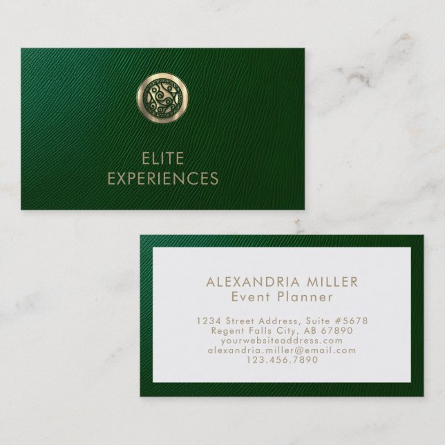 Elegante Eventplanner Business Card Visitenkarte (Vorne/Hinten)