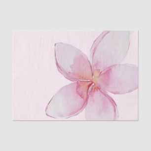 Elegante exotisch hawaiianische Plumeria-Blume Seidenpapier