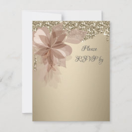 Elegante Extravaganza Wedding RSVP Response Card Karte