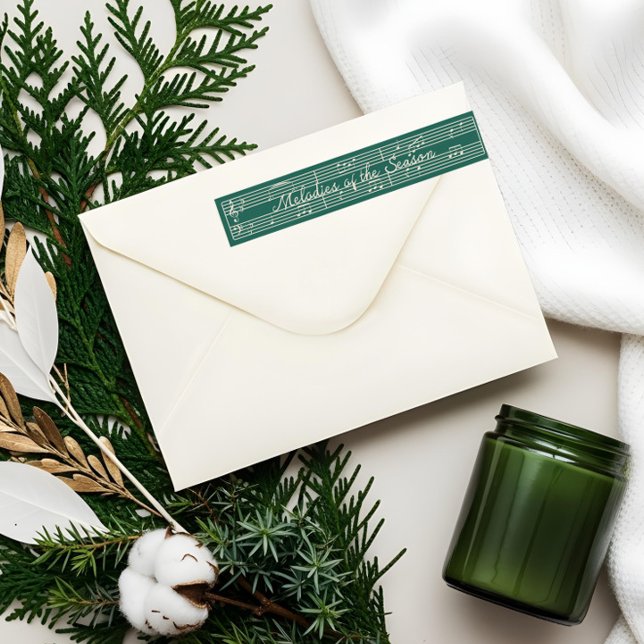 Elegante Fa La Christmas Carol Vintage Noten (Elegant Fa La La Carol Vintage Sheet Music Family Wrap Around Label)