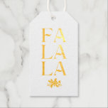 Elegante Fa La Christmas Foto Personalisiert Geschenkanhänger<br><div class="desc">Elegante Fa La Christmas Foto Personalisiert Moderne Weihnachtsfeiertagsfächer zeigen den Text "Fa La La" in eleganter Schrift-Typografie. Fügen Sie Ihre benutzerdefinierte Nachricht auf der Rückseite ein. Ideal für Weihnachten,  um Freunde und Familie zu schicken. Designed by ©2024 Evco Studio www.zazzle.com/store/evcostudio</div>