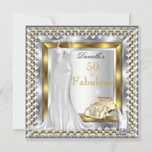 Elegante Fabelhafte 50er Jahre Deco Vintage Auto K Einladung