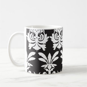 Elegante Fächer-Motive im goldenen Art Deco. Kaffeetasse