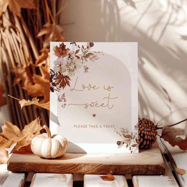 Elegante Fall Liebe ist süß nehmen Sie eine Lecker Poster (Von Creator hochgeladen)