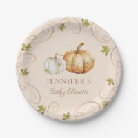 Elegante Fall Pumpkin Baby Shower