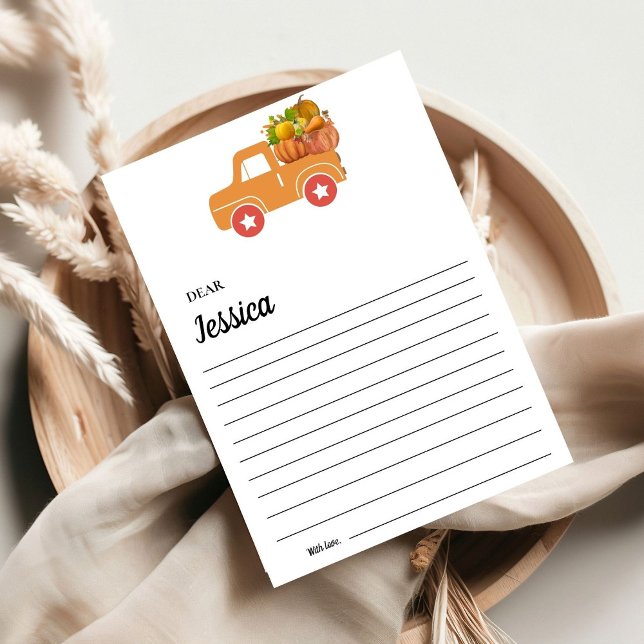 Elegante fall Pumpkin Capsul-Message-Karte Dankeskarte (Von Creator hochgeladen)