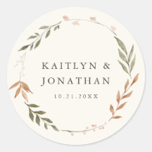 Elegante Fall Wreath Floral Wedding
