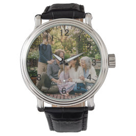 Elegante Familienfoto-Personalisierung Armbanduhr