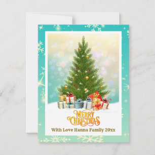 Elegante Familienweihnachtsgeschenke I Weihnachtsb Feiertagskarte