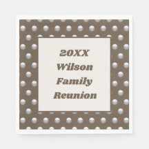 Elegante Family Wiedersehen Silver Polka Dot Patte