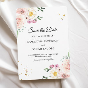 Elegante farbenfrohe Blume der Schönheit * Goldfal Save The Date