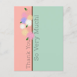 Elegante farbenfrohe Daisies Floral Art, vielen Da Postkarte
