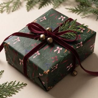 Elegante farbenfrohe festliche Wasserfarbe Weihnac Geschenkpapier