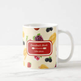Elegante, farbenfrohe Fruchtrezeptur Kaffeetasse
