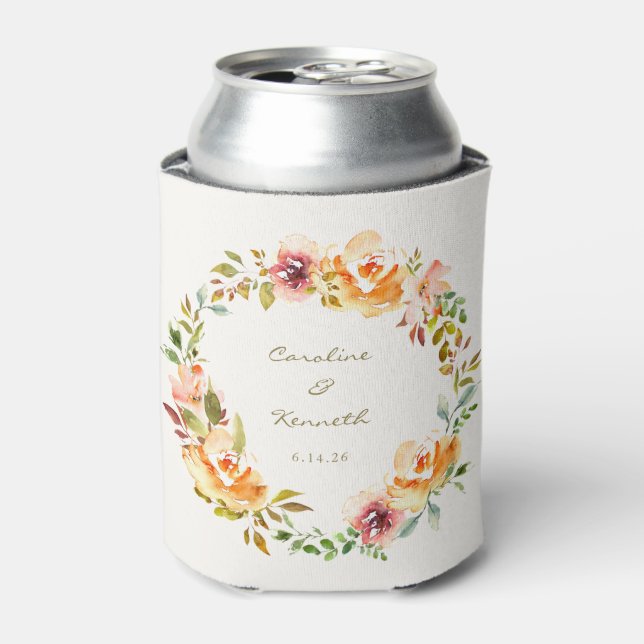 Elegante farbenfrohe Hochzeit mit floralen Wasserf Dosenkühler (Kanne Vorderseite)
