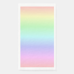 Elegante Farbenfrohe Regenbogenfarben Leichte Weic Serviette
