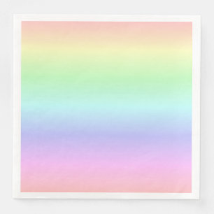 Elegante Farbenfrohe Regenbogenfarben Leichte Weic Serviette