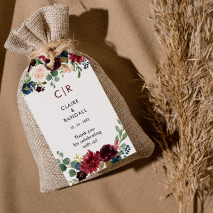 Elegante farbenprächtige Blumenzauberer Geschenkanhänger