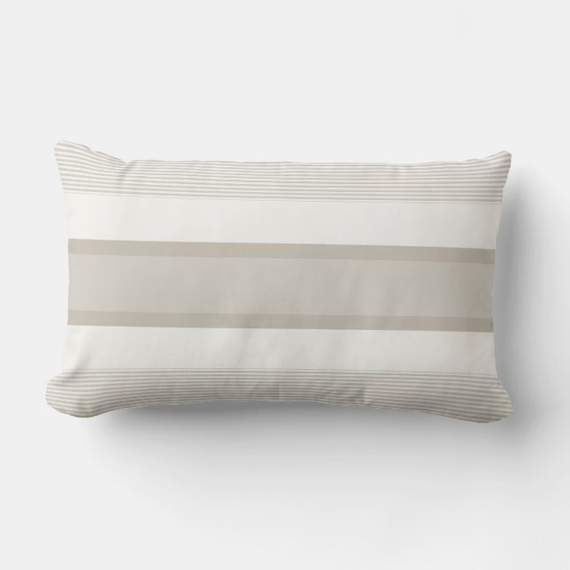 Elegante Farbharmonie Moderne schicke Streifenvorl Lendenkissen (Vorderseite)