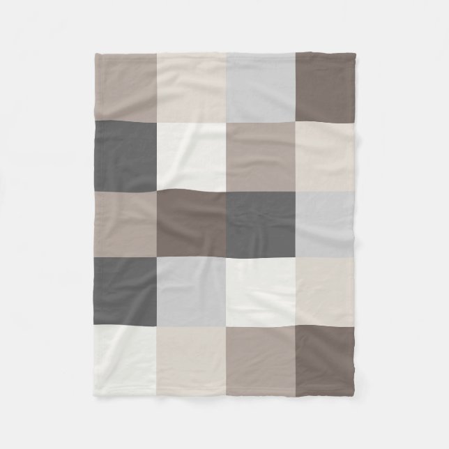 Elegante Farbharmonie Modernes Design Fleecedecke (Vorderseite)