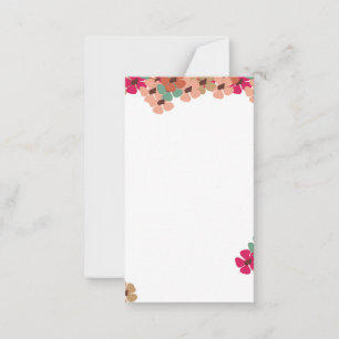 Elegante farbige Blumen-Grußkarte Mitteilungskarte