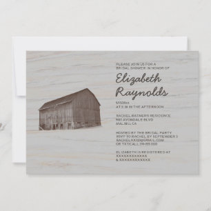 Elegante Farm Bridal Dusche Einladungen