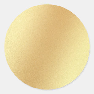 Elegante Faux-Gold-Glitter-Schablone Glamourös Runder Aufkleber