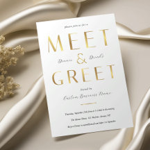 Elegante Faux-Gold-Meet-and-Greet-Unternehmensgesc