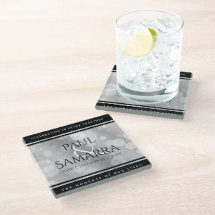 Elegante Feier zum 10. Geburtstag von Zinn Glasuntersetzer