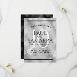 Elegante Feier zum 10. Geburtstag von Zinn Save The Date