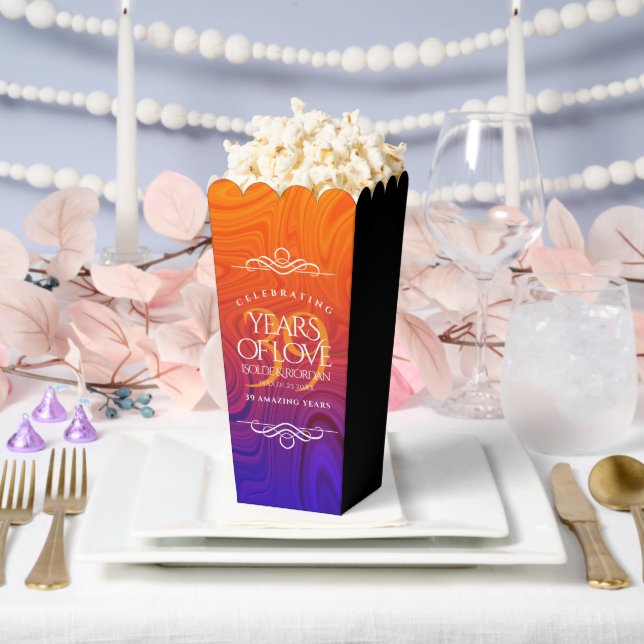 Elegante Feier zum 39. Geburtstag der Hochzeit Geschenkschachtel (Hochzeit)