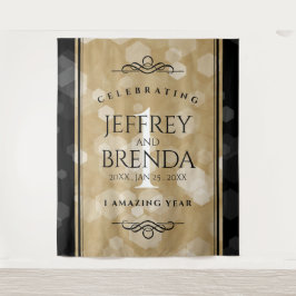 Elegante Feier zum Hochzeitstag Wandteppich