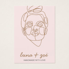 Elegante feminine Blush Pink Earring Display Card