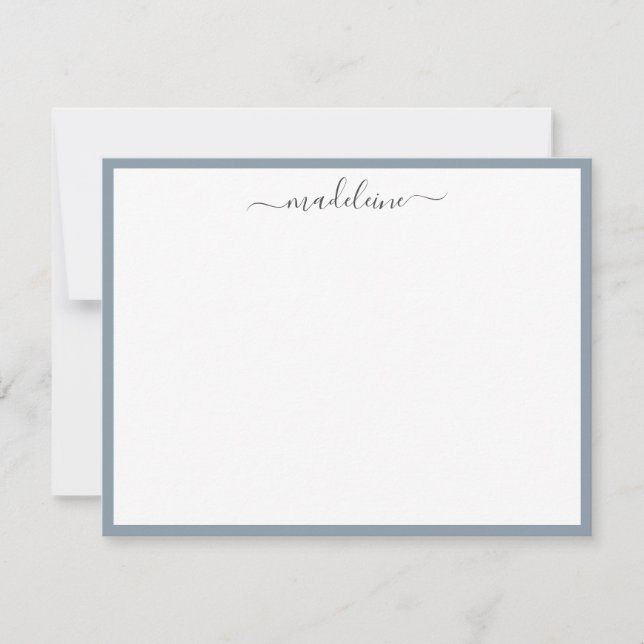 Elegante Feminine Handgeschriebene Calligrafy Note Mitteilungskarte (Vorderseite)
