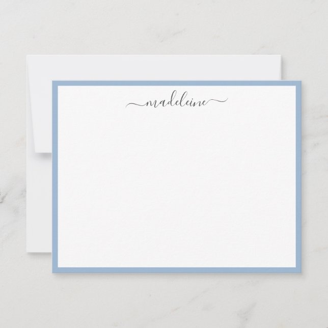 Elegante Feminine Handgeschriebene Calligrafy Note Mitteilungskarte (Vorderseite)