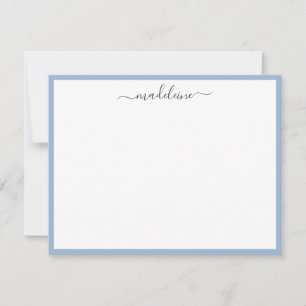 Elegante Feminine Handgeschriebene Calligrafy Note Mitteilungskarte