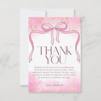 Elegante feminine rosa Schleife Faux Gold Glitter 