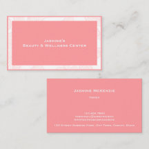 Elegante feminine rosafarbene Schönheitsstudio-Inh